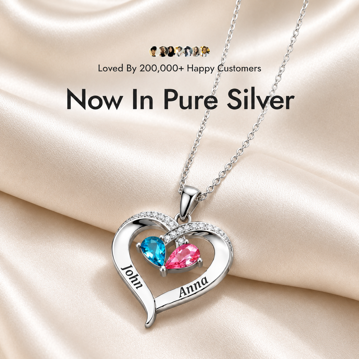 Heart of the Family – Pure 925 Sterling Silver Upgrade