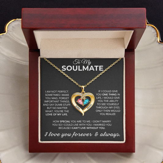 “You & Me, Always” Personalised Couple’s Necklace