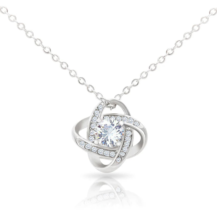 "To my Daughter" Forever Love Knot Necklace