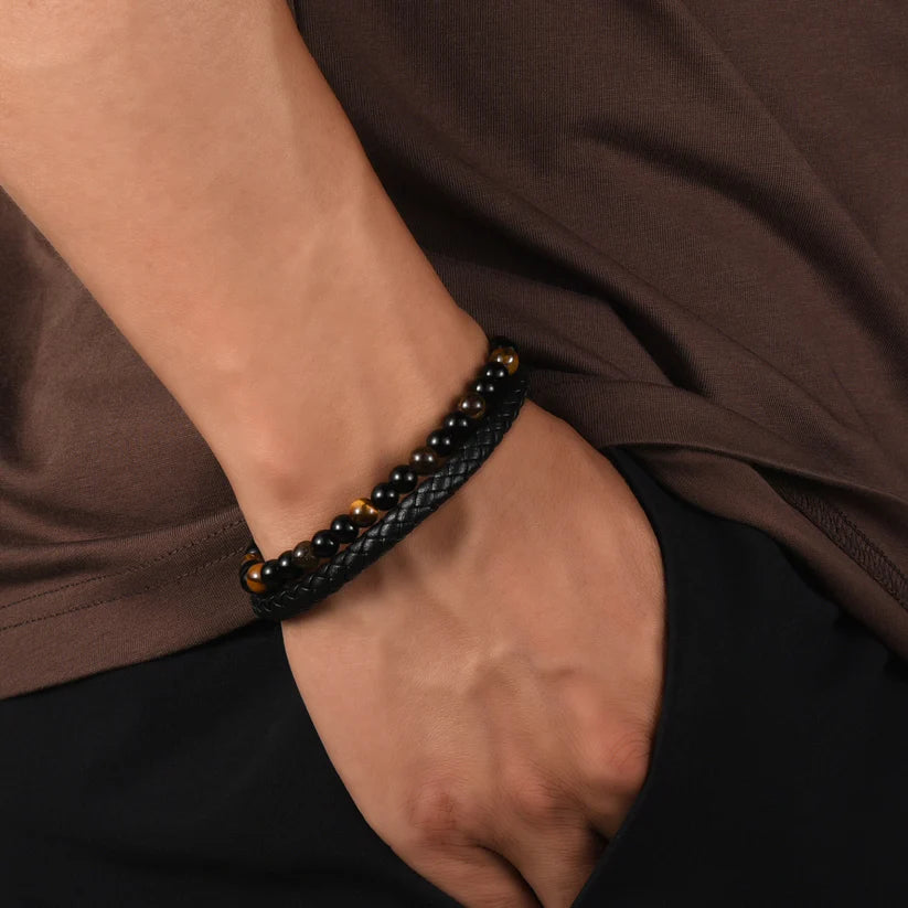 "To my Son" Tiger Eye Protection Bracelet