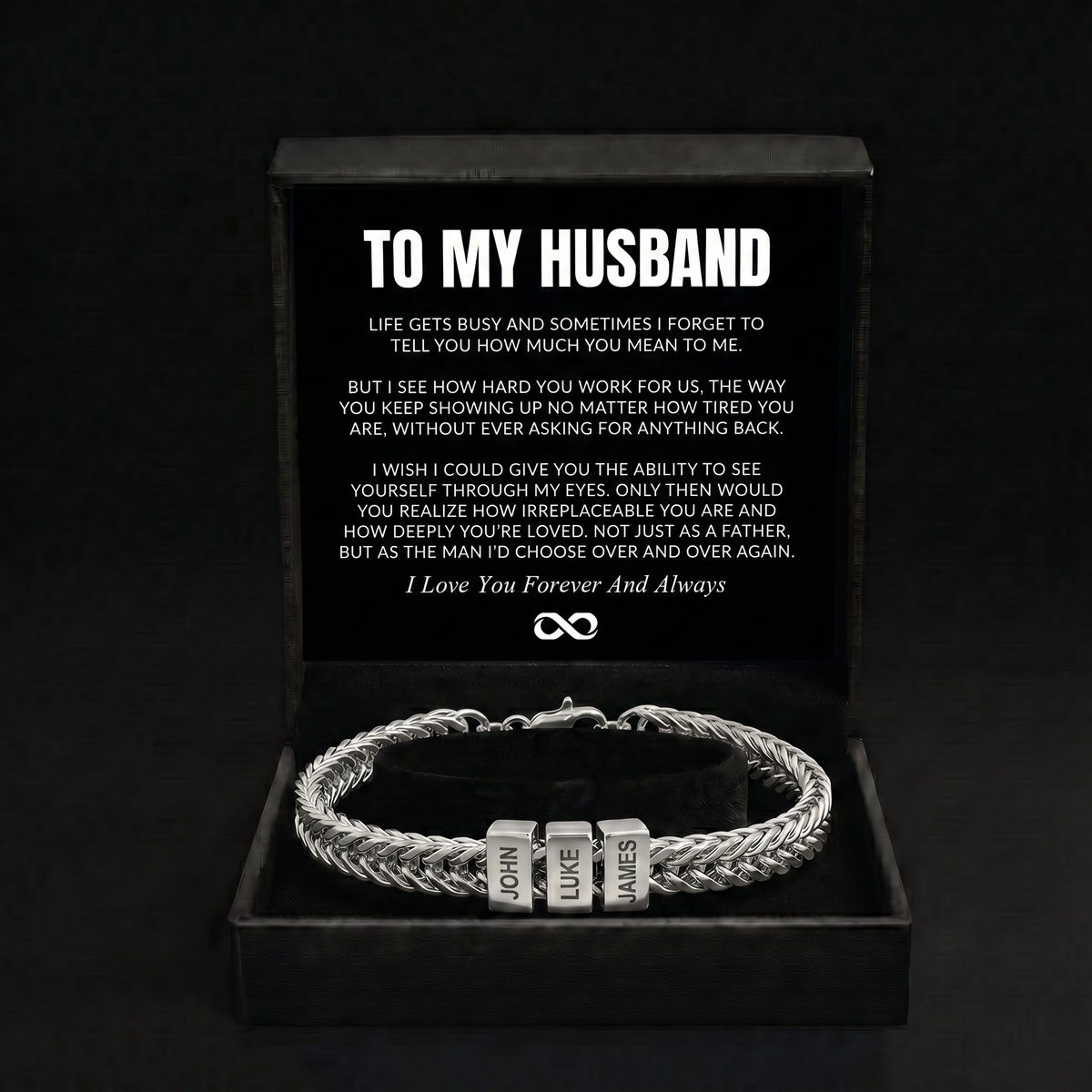 Family Name Bracelet - For the Man Who Holds Us Together