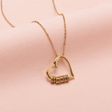 Heart of Our Family – Personalized Necklace with A Dozen Roses Box