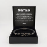 Infinite Love Bead Bracelet for Dad