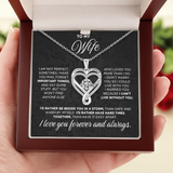 "To My Wife" Forever & Always Heart Necklace