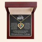 Birthstone Heart Necklace in S925 with 14K gold plating