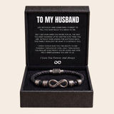 Infinity Name Bracelet - For the Man Who Holds Us Together