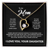 To My Mom - "Without You There Is No Me" 14K Forever Necklace