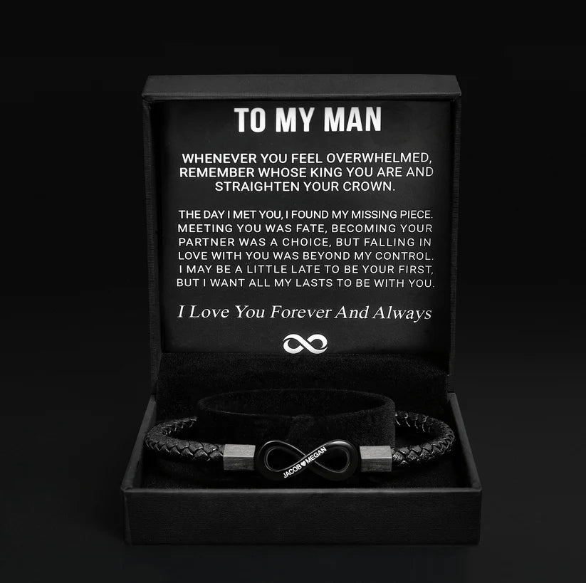 "To My Man" - Infinity Bracelet